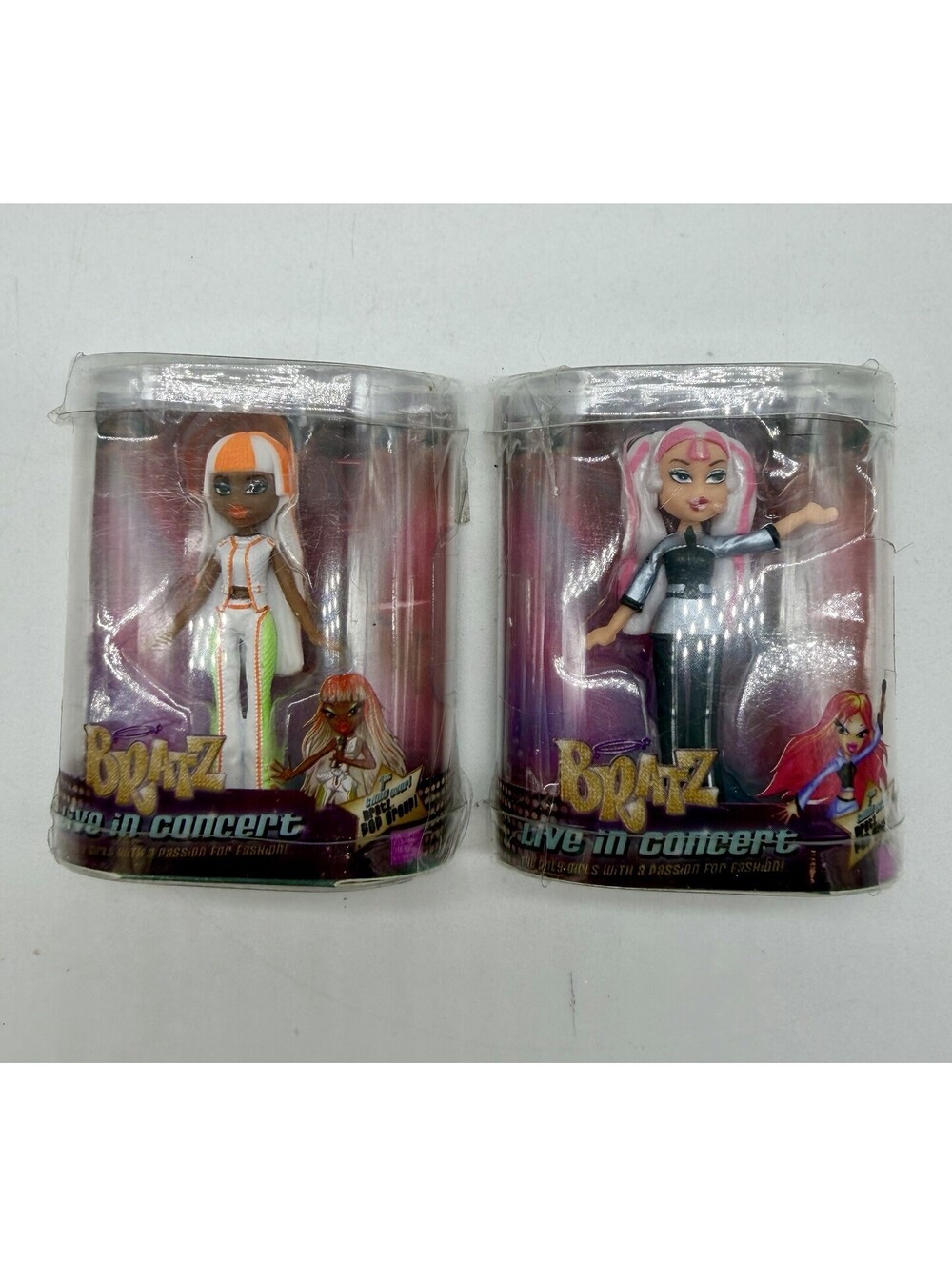 Bratz Minis Flashback Series 3 Lot Of 2 Cloe & Sasha Live in Concert 2" Dolls